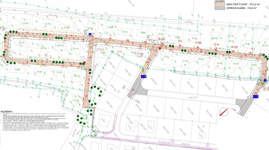 Akce: Výstavba komunikace a inženýrských sítí v Lukách nad Jihlavou
